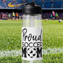 Botella De Agua Orgullosa Mamá de Fútbol Día de Partido Espíritu d