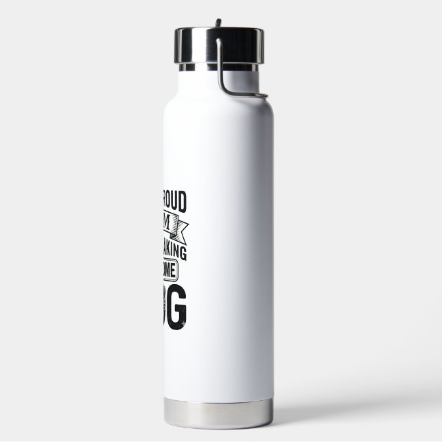 Botella De Agua Orgullosa Mamá Perro Diseño Vectorial de Grabado V (Izquierda)