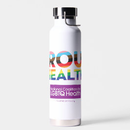 Botella de agua orgullosa y saludable