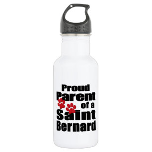 Botella De Agua Orgulloso padre de San Bernardo