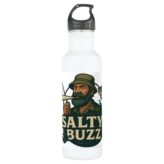Botella De Agua Original Salty Buzz Water Bottle (Anverso)