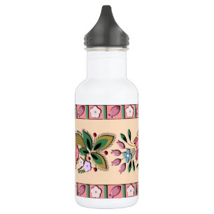 Botella De Agua Ornamento floral medieval alemán