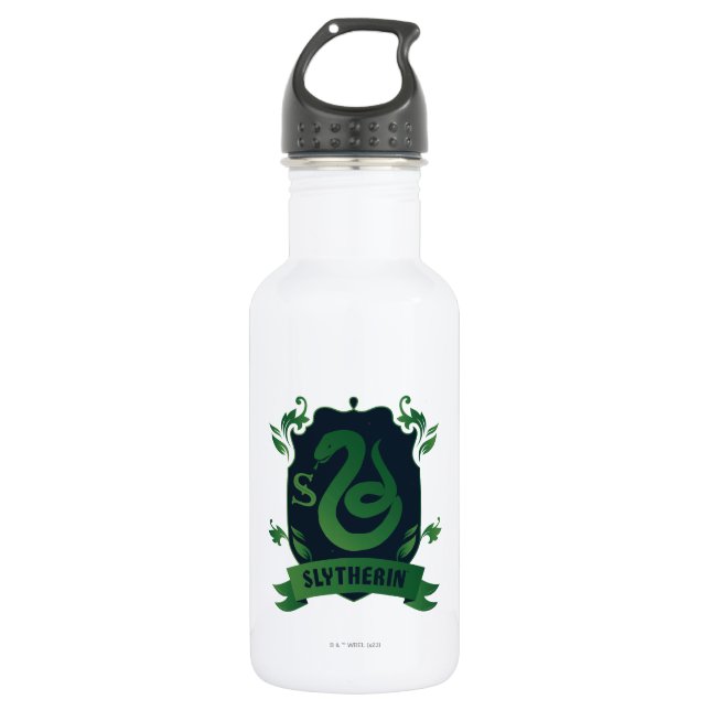 Botella De Agua Ornate SLYTHERIN™ House Escudo (Anverso)