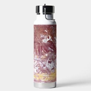 Botella De Agua Oro, Plata, Rojo, Rosa Oro, Obra de Arte en Mármol