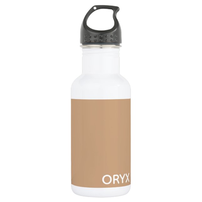 Botella De Agua Oryx color beige marrón (Anverso)