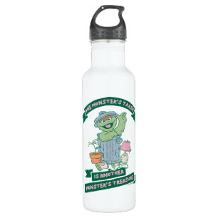 Botella De Agua Oscar el Grouch   Gráfico del tesoro de monstruos