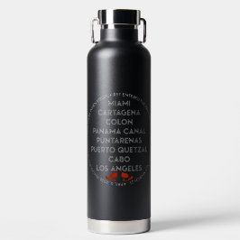 Botella de agua oscura