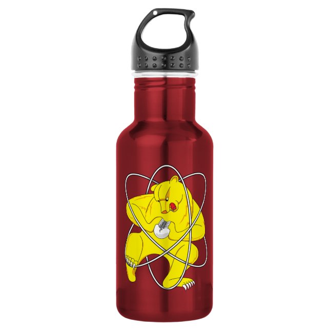 Botella De Agua Oso Atómico Krasnoyarsk-26 (Anverso)