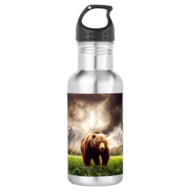 Botella De Agua Oso de la montaña (Anverso)