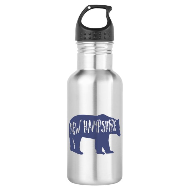 Botella De Agua Oso de New Hampshire (Anverso)