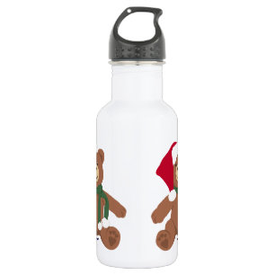 Botella De Agua Oso de peluche de Navidad