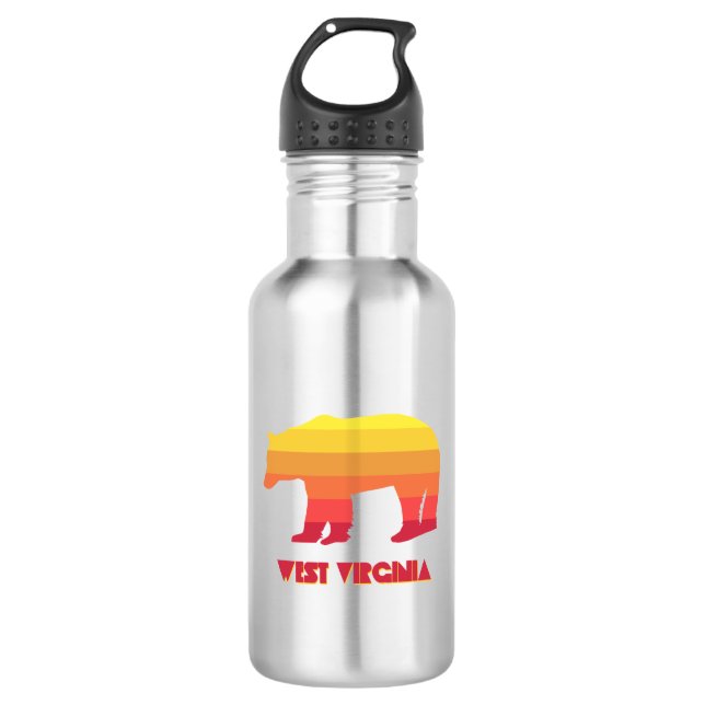 Botella De Agua Oso de Virginia Occidental (Anverso)