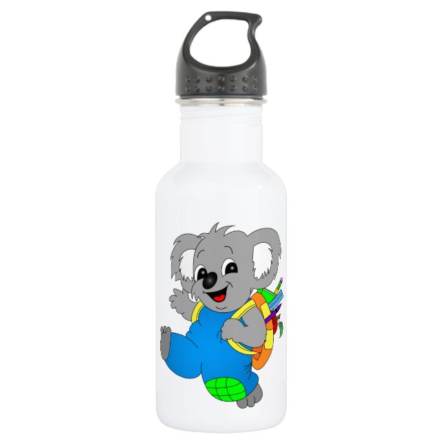 Botella De Agua Oso Koala con mochila (Anverso)