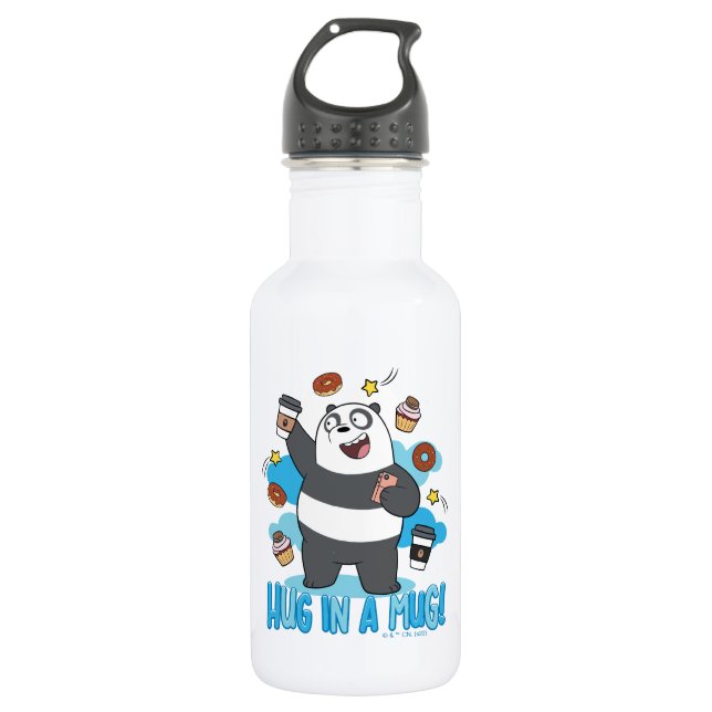 Botella De Agua Oso Panda - ¡Abrazo en una taza! (Anverso)