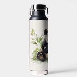 Botella De Agua Oso Panda Con Bambú
