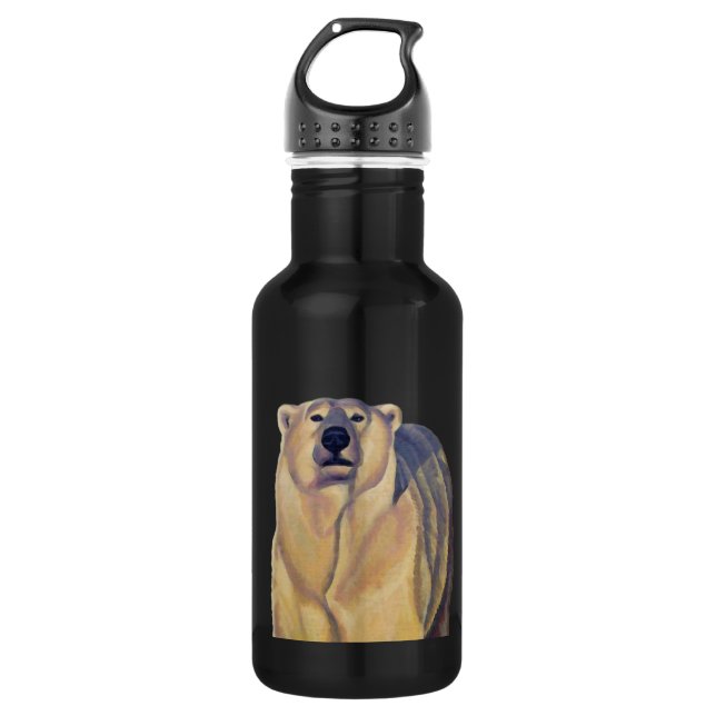 Botella De Agua Oso Polar Arte Oso Arte Botella Deportiva (Anverso)