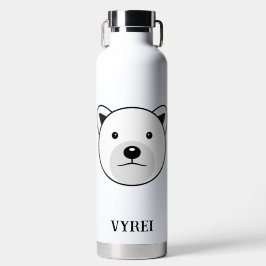 Botella De Agua Oso polar Personalizado lindo