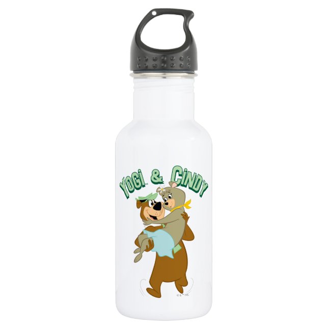 Botella De Agua Oso Yogi Cargando Cindy Bear (Anverso)