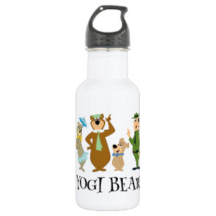 Botella De Agua Oso Yogi y la rosa clásica de los amigos