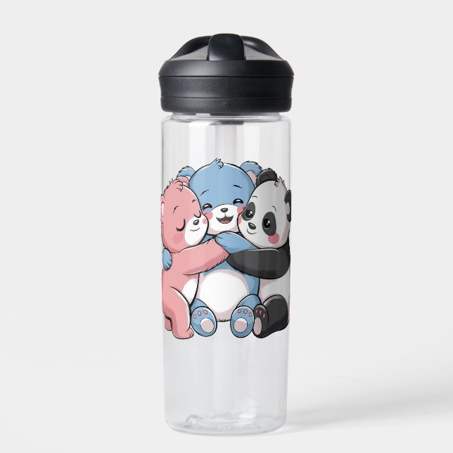 Botella De Agua Osos de peluche con panda (Delante)