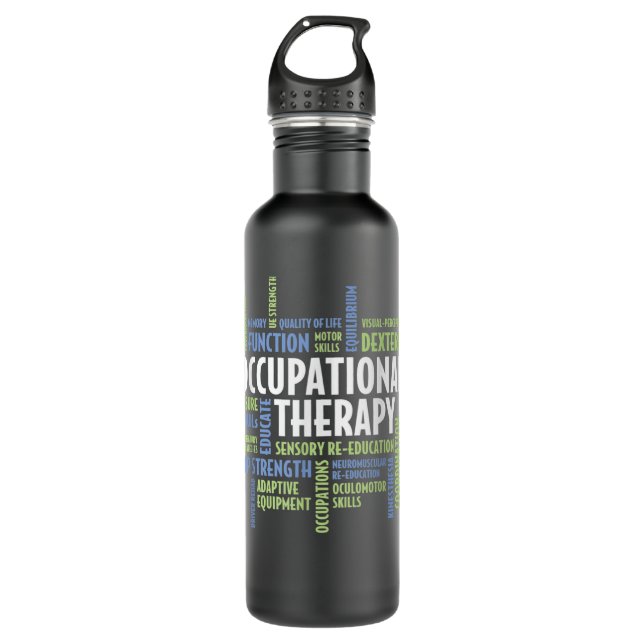 Botella De Agua OTA and Occupational Therapist OT Month Occupation (Anverso)
