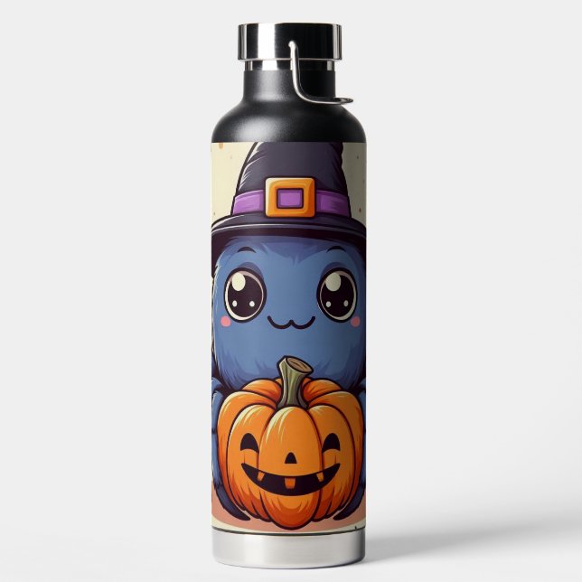 Botella De Agua Otoño/otoño/araña/bruja/halloween (Izquierda)