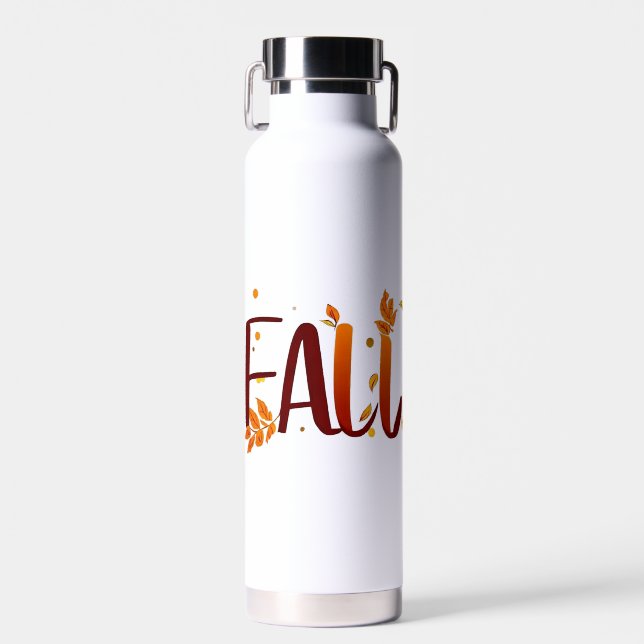 Botella De Agua Otoño/otoño/hojas (Delantero)