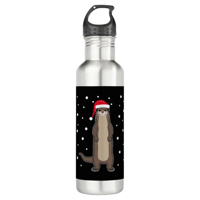 Botella De Agua Otter Sea Otter Navidades Animales Gift Idea (Anverso)