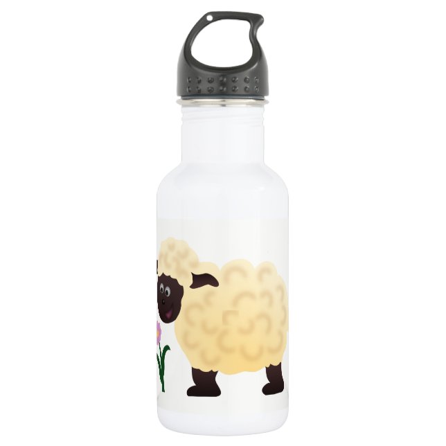 Botella De Agua Ovejas felices (Anverso)