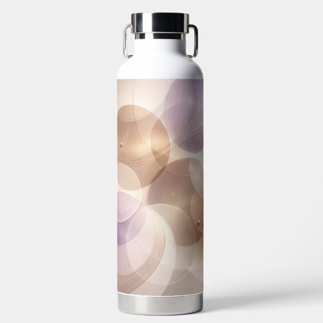 Botella De Agua Overlapping translucent circles AI art  (Delantero)