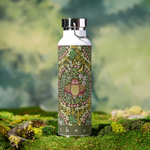 Botella De Agua Owl Folk Green