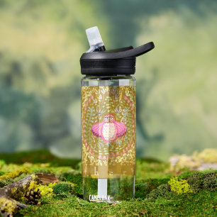 Botella De Agua Owl Folk Olive