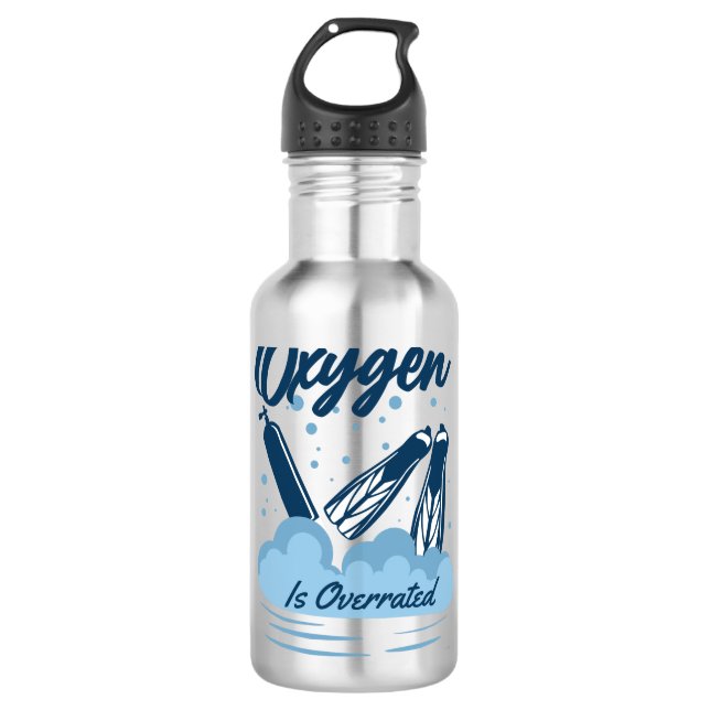 Botella De Agua Oxygen is Overrated - For Swimmers (Anverso)
