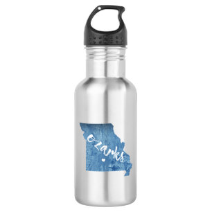 Botella De Agua Ozarks, grano de madera de Missouri