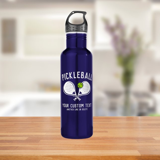 Botella De Agua Paddle & Ball del equipo de personalizado Pickleba (Subido por el creador)