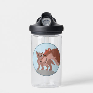 Botella De Agua Padre Wolf y Pup