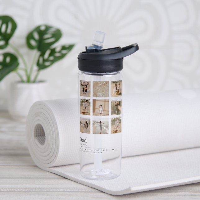 Botella De Agua #PadreIdealBotellaDeAgua (Yoga (girado))