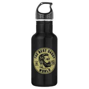 Botella De Agua Padres Geniales Legendarios – Diseño de Tipografía