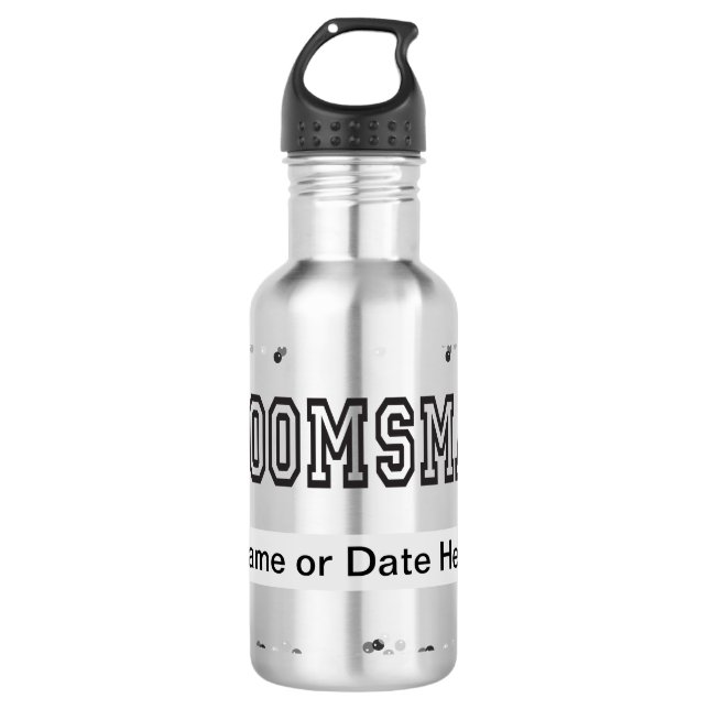 Botella De Agua Padrino de boda (Anverso)
