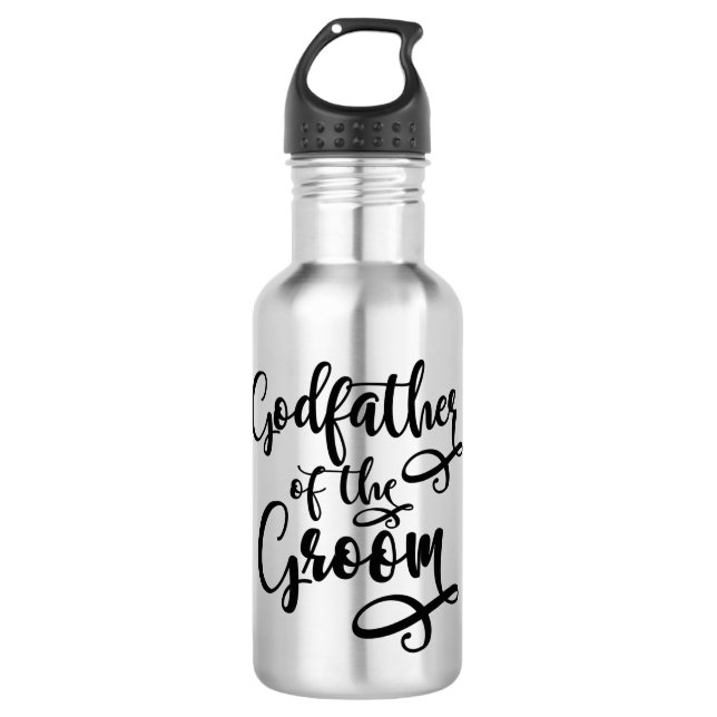 Botella De Agua Padrino del novio (Anverso)