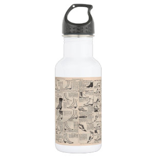 Botella De Agua Página de catálogo de zapatos antiguos para damas