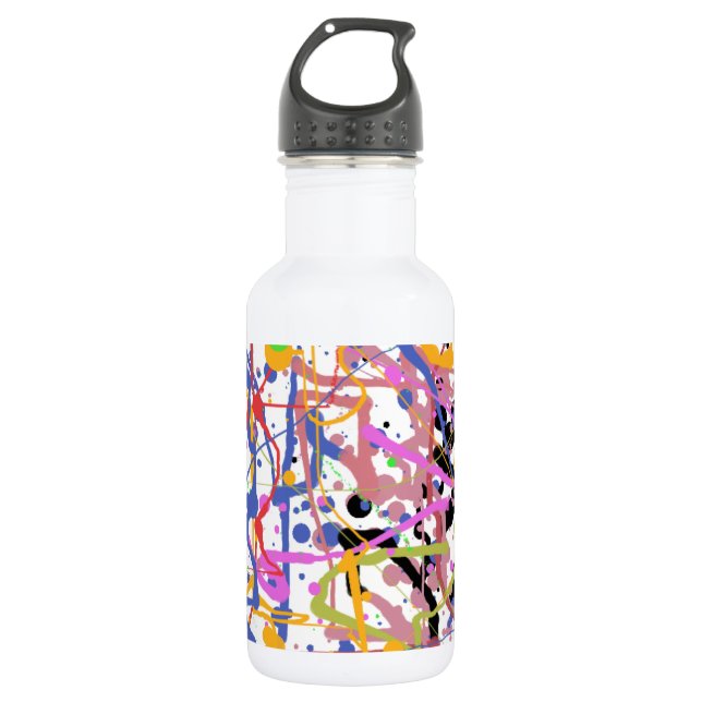 Botella De Agua Paint Splatter (Anverso)