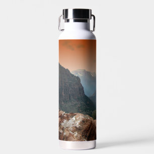 Botella De Agua Paisaje de las montañas del Parque Nacional de Zio