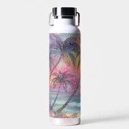 Botella De Agua Paisaje de playa tropical soñador