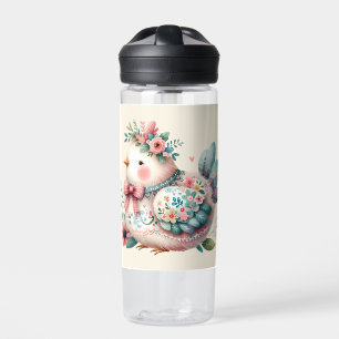 Botella De Agua Pájaro folclórico con encanto Pastel Boho