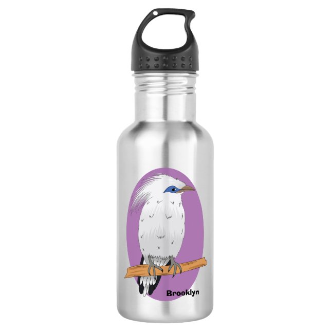 Botella De Agua Pájaro tropical exótico de Bali Mina (Anverso)