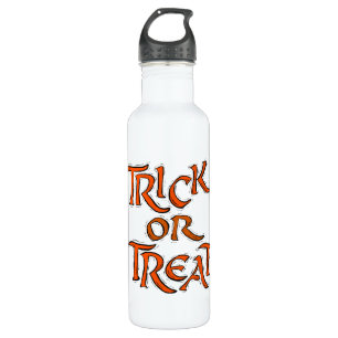 Botella De Agua Palabras de Halloween Trick o Treat