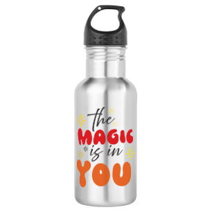 Botella De Agua Palabras de Inspiración "la magia está en ti" Tumb