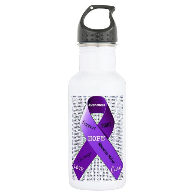 Botella De Agua Palabras del arte pop de la esperanza (Anverso)