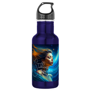 Botella De Agua Palabras mortales Meditación Arte Celestial